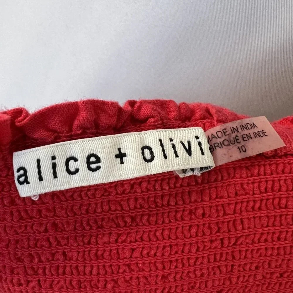 Alice + Olivia Levine Eyelet-Embroidered Linen Blend Maxi Dress $660 - Picture 11 of 13